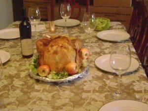 El Pavo en la cena de navidad.